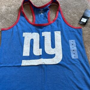 New York Giants Blue Tank Top with Red Trim